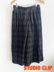 STUDIO CLIP　スタディオクリップ　パンツ　Mサイズ　グレー×ブラック×ブラウン等　綿100%　チェック　カジュアル　大人　おしゃれ　送料込み　6461477