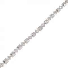K14WG ダイヤモンド ブレスレット 0.44CT - メルカリ