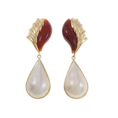 K18YG マベパール ピアス