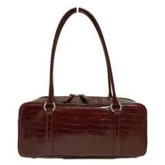 Hamano(ハマノ) ショルダーバッグ - ボルドー 型押し加工 レザー