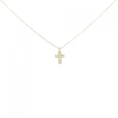 K18YG クロス ダイヤモンド ネックレス 0.04CT