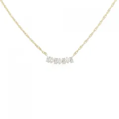K18YG/K18WG ダイヤモンド ネックレス 0.43CT