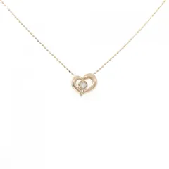K18PG ハート ダイヤモンド ネックレス 0.05CT