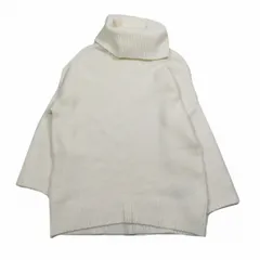 美品 VILA ニット セーター 長袖 タートルネック カットソー プルオーバー XS 白 ホワイト/10YBA9 レディース