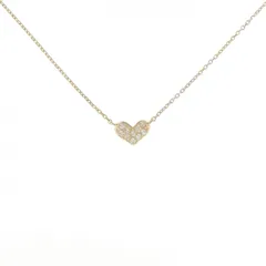 K18YG ハート ダイヤモンド ネックレス 0.08CT