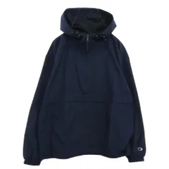 Champion チャンピオン アノラック プルオーバー パーカー フーディー ウィンドブレーカー ネイビー系 L【中古】