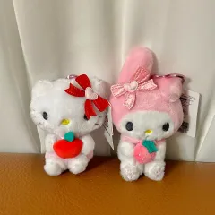 ハローキティ マイメロディ ぬいぐるみ キーホルダー 2個 セット 新品