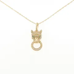 K18YG ガーネット ネックレス 0.02CT