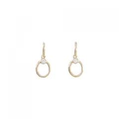 750PG/K18PG ダイヤモンド ピアス 0.06CT