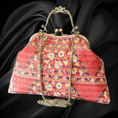 【No.682】着物リメイクバッグ、和風オリジナルバッグ、着物ショルダーバッグ