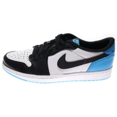 NIKE (ナイキ) AIR JORDAN 1 LOW OG BLACK POWDER BLUE UNC エアジョーダン1 ローカットスニーカー ブルー/ブラック/ホワイト US8.5/26.5cm CZ0790-104