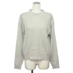 サマンサモスモス SM2 blue ニット プルオーバー ケーブル編み フリー グレー