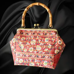 【No.686】着物リメイクバッグ、和風オリジナルバッグ、着物ショルダーバッグ