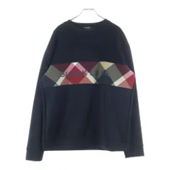 BLACK LABEL CRESTBRIDGE (ブラックレーベルクレストブリッジ) フロントプリントロゴ クルーネック スウェットトレーナー ブラック 51P53-443-09