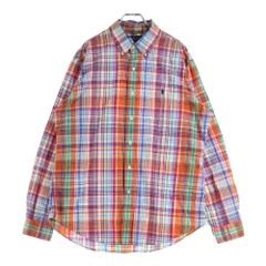 POLO RALPH LAUREN (ポロラルフローレン) ポニー刺繍ボタンダウン長袖チェックシャツ マルチカラー