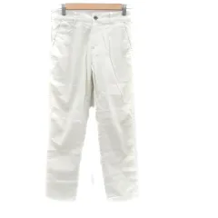 グローバルワーク GLOBAL WORK テーパードパンツ ロング丈 S アイボリー /HO30