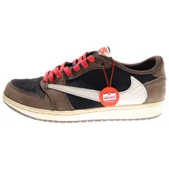 NIKE (ナイキ) ×TRAVIS SCOTT AIR JORDAN 1 LOW OG SP-T CQ4277-001 トラヴィススコット エアジョーダン1 ローカットスニーカー ブラウン US9.5/27.5cm
