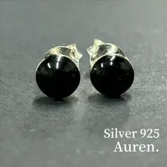新品未使用 Silver925 オニキス スタッド ピアス 両耳用 シルバー925 スターリングシルバー メンズ レディース ユニセックス アクセサリー #101