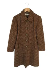 SETTE ステンカラー コート ジャケット シングルブレスト ボタン 編み込み 総柄 マルチカラー QQQ