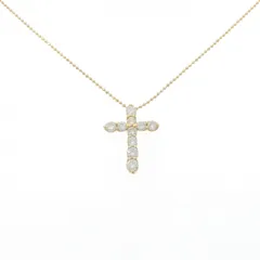 K18YG クロス ダイヤモンド ネックレス 1.00CT