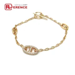 HERMES エルメス ブレスレット K18PG シェーヌダンクル ニューファラン