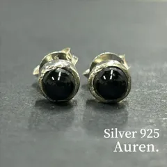 新品未使用 Silver925 オニキス スタッド ピアス 両耳用 シルバー925 スターリングシルバー メンズ レディース ユニセックス アクセサリー #201