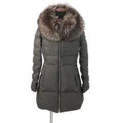 プラダ ダウンコート ブルーフォックスファー レディースサイズ36S 290696 PRADA ダウンジャケット