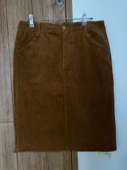 茶色 コーデュロイスカート