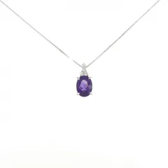 K18WG アメジスト ネックレス 1.01CT