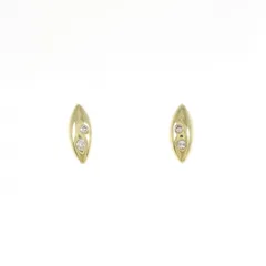K18YG ダイヤモンド ピアス 0.06CT