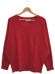 SLOBE IENA (スローブイエナ) ■ ④ 24080912242040 ソフトラムナイロンVネックプルオーバー レディース レッド FREE