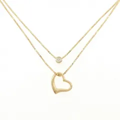 K18YG ハート ダイヤモンド ネックレス 0.06CT