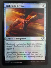 MTG 稲妻のすね当て 英語 foil CMM 統率者 EDH