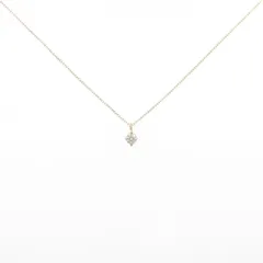 K18YG ソリティア ダイヤモンド ネックレス 0.07CT