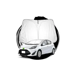 ruiya トヨタ アクア NHP10/NHP10H型 専用 サンシェード フロントガラス用 パラソル 車用サンシェード UVカット 日よけ 車中泊 折り畳み式 カスタム パーツ 1