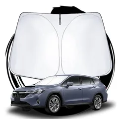 ruiya 2023 新型 スバル レヴォーグ レイバック 専用 サンシェード フロントガラス用 パラソル 車用サンシェード UVカット 日よけ 車中泊 折り畳み式 吸盤不要 LEVORG LAYBACK カスタム パーツ 0