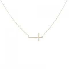 ジュエッテ K10YG クロス ネックレス