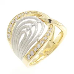 K18YG/K18WG ダイヤモンド リング 0.41CT