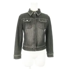 モディファイ Modify ジャケット デニム Gジャン ジージャン ジップアップ ストレッチ 40 グレー /AO3