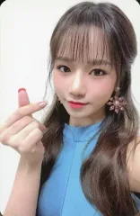 【中古】コレクションカード(女性)/ IZ*ONE/チョ・ユリ/右手指ハート・裏面ピンク・緑/CD「BLOOM*IZ」(I*AM Ver.)封入特典フォトカード