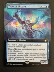 MTG リトヤラのタイタン　英語　拡張アート　CMM 統率者マスターズ　EDH