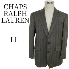★美品 CHAPS RALPH LAUREN カーキ×グレー テーラードジャケット XL(LL) HMR104-10