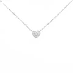 K10WG ハート ダイヤモンド ネックレス 0.09CT