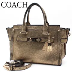 【激レア・良品】COACH コーチ スワッガー27 ハンドバッグ ゴールド