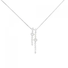K18WG ダイヤモンド ネックレス 0.84CT