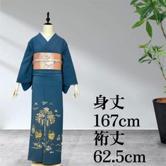 アンティーク着物 正絹 訪問着 アイボリー 赤い花❤️ - メルカリ