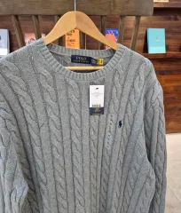 ポロ ケーブル編みニット レディース メンズ