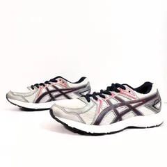 トレーニングに◎【asics】アシックス ランニング シューズ スニーカー ローカット TJG17X ロゴ 軽量 通気性 ライン 人気 カジュアル トレーニング 運動 メッシュ レディース グレー 白 ホワイト 23cm /M39660HH