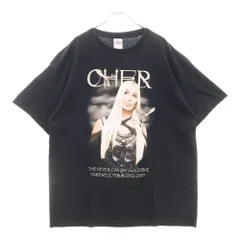 VINTAGE (ヴィンテージ) 00s CHER THE NEVER CAN SAY GOODDYE FAREWELL シェール 両面プリント Tシャツ 半袖カットソー ブラック