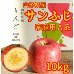 リンゴ　10kg③　山形県産サンふじ　家庭用　産地直送　ギフト　子供のおやつにも